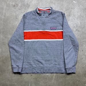 Vineyard vines grey quarter zip
